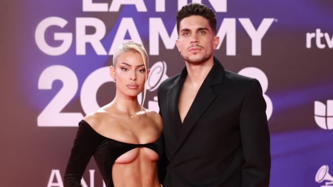 Marc Bartra y Jessica Goicoechea en un evento (Europa Press)