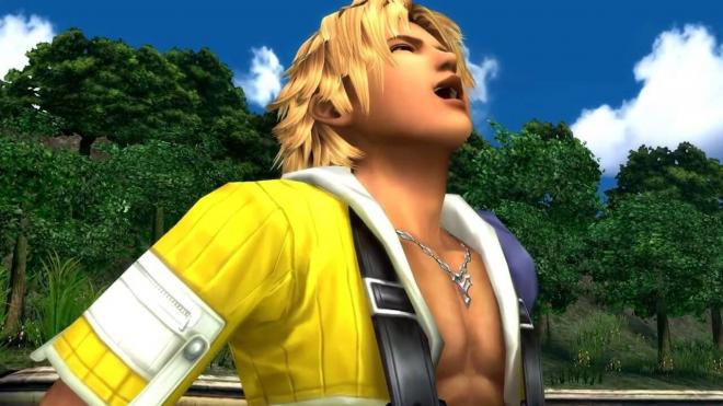 Tidus en una de las escenas más carismáticas del personaje en Final Fantasy X.