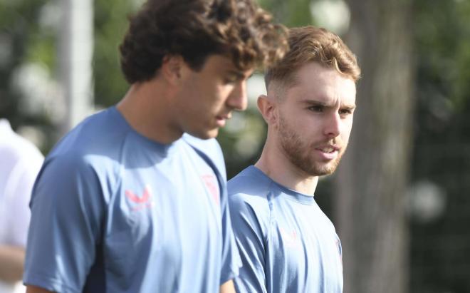 Peque Fernández, en el entrenamiento (Foto: Kiko Hurtado)