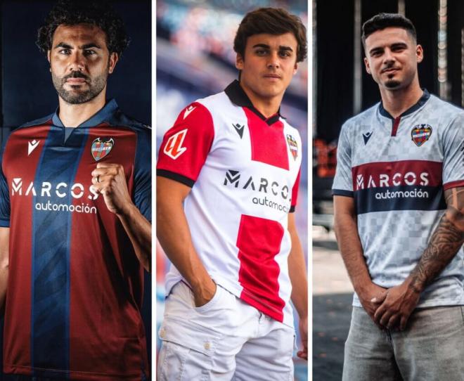 Vicente Iborra, Carlos Álvarez y Sergio Lozano han presentado las tres camisetas (Foto: LUD).