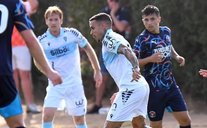 Roger Martí durante el Cádiz - Blackpool de pretemporada (Foto: Cádiz CF).