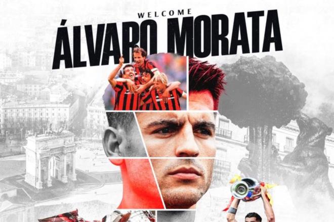 Álvaro Morata, nuevo jugador del AC Milan.