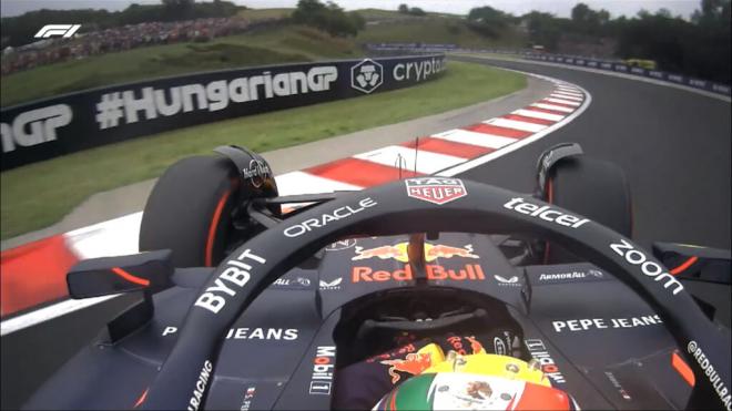 Checo Pérez, en el Gran Premio de Hungría (Foto: F1).