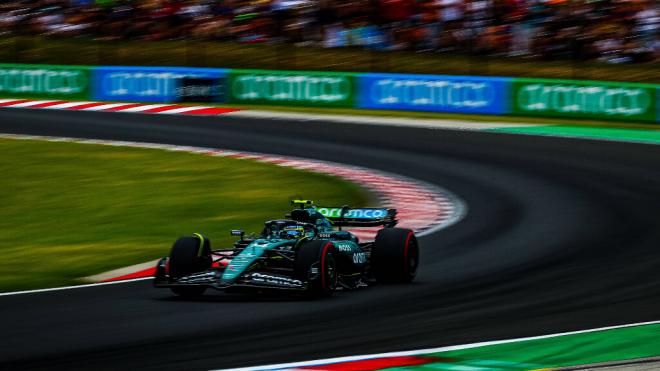 Fernando Alonso, en el Gran Premio de Hungría (Foto: Cordon Press).