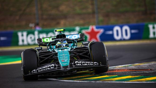 Fernando Alonso, en el Gran Premio de Hungría (Foto: Cordon Press).