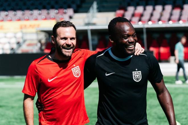 Juan Mata entrena en Dinamarca. (Foto: FC Nordsjaelland)