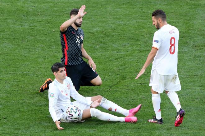 Álvaro Morata con Koke en la Selección Española (Cordon Press)