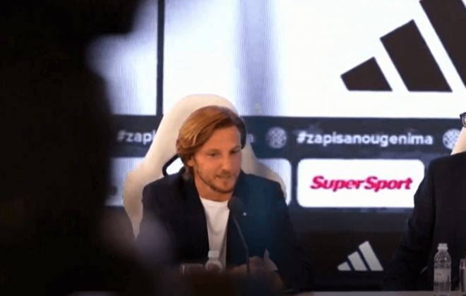 Rakitic, en su presentación como jugador del Hajduk Split (Foto: ElDesmarque)