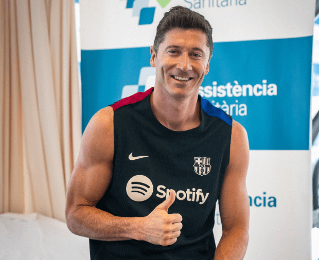 Lewandowski pasa las pruebas médicas con el Barça (FOTO: FCB).