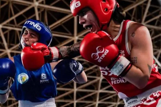 Naia Garmendia reparte cuero a espuertas en los Campeonatos de España de boxeo de 2024.