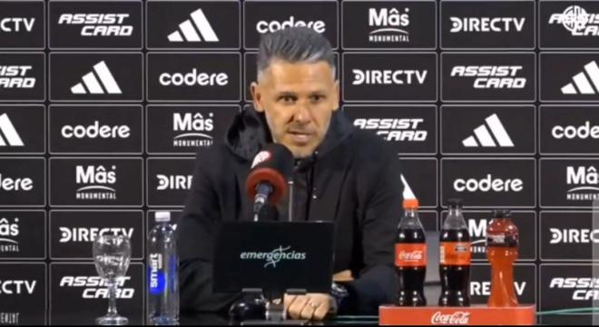 Martin Demichelis en sala de prensa.