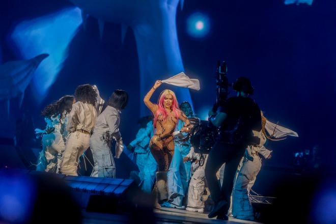 Karol G en el concierto del Estadio Santiago Bernabéu (Europa Press)