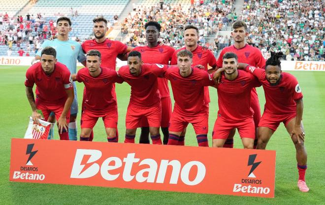 El once del Sevilla ante el Sporting de Lisboa (Foto: SFC).