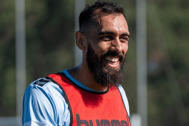 Borja Iglesias en Afouteza (Foto: RC Celta).