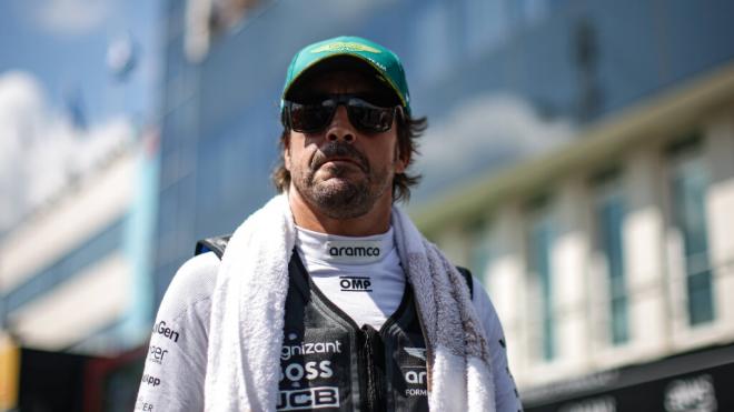 Fernando Alonso, en el Gran Premio de Hungría (Foto: Cordon Press).