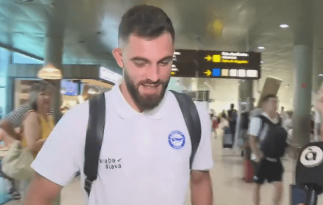 Luis Rioja a su llegada a Valencia (Foto: À punt)