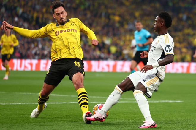 Mats Hummels, durante la final de Champions Borussia Dortmund-Real Madrid (Foto: Cordon Press).