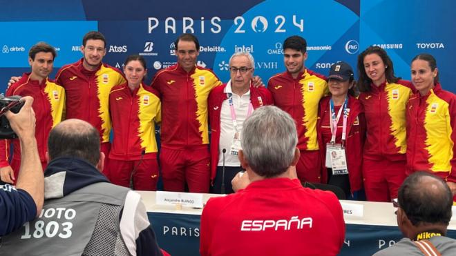 El equipo español de tenis en los Juegos Olímpicos (Foto: Jorge Liaño)