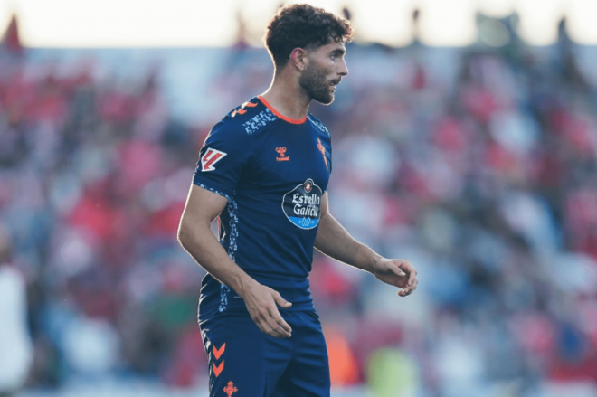 Javi Rueda ante el Benfica (Foto: Instagram).