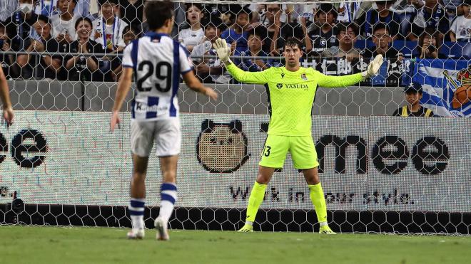 Unai Marrero hizo una buena primera parte ante el Gamba Osaka (Foto: Real Sociedad).