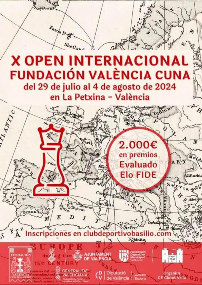 Valencia acoge el X Open Internacional Fundación València Cuna de ajedrez