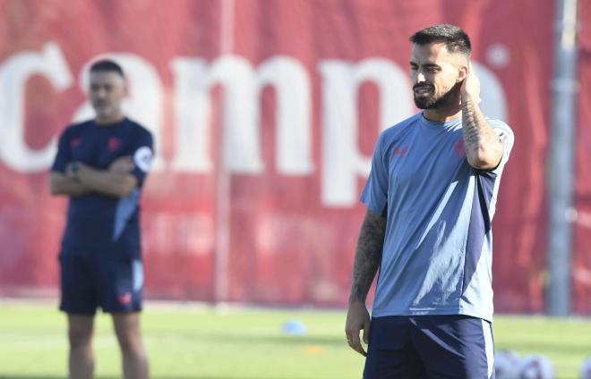 Suso, en un entrenamiento del Sevilla FC (Foto: Kiko Hurtado)