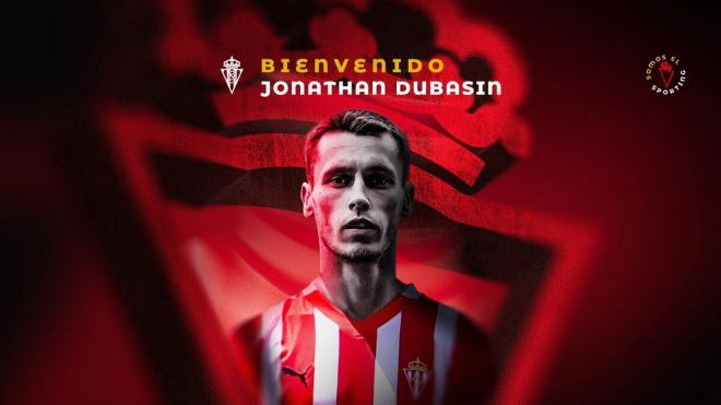 Jonathan Dubasin, nuevo jugador rojiblanco (Foto: Real Sporting).