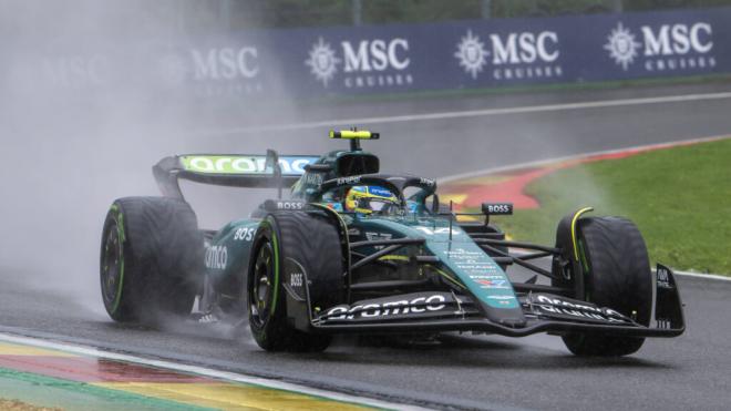 Fernando Alonso, en el Gran Premio de Bélgica (Foto: Cordon Press).