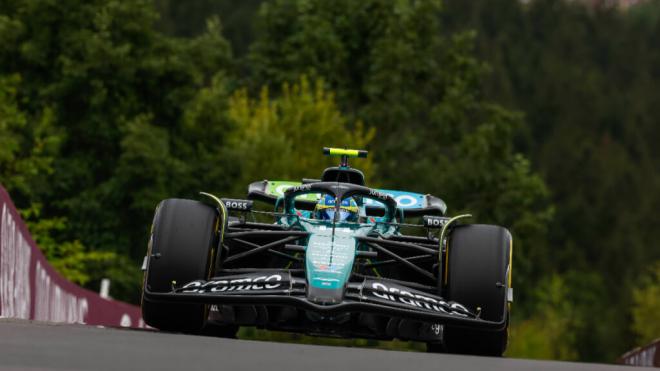 Fernando Alonso, en el Gran Premio de Bélgica (Foto: Cordon Press).