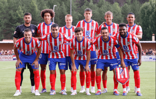 Once titular del Atlético en el duelo ante el Numancia de pretemporada (FOTO: Atleti).