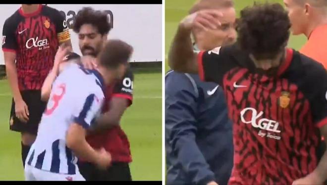 Samú Costa se pelea con Molumby en el West Brom-Mallorca.