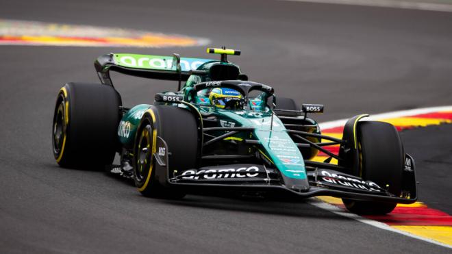 Fernando Alonso, en el Gran Premio de Bélgica (Foto: Cordon Press).