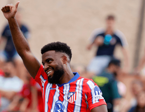 Thomas Lemar, en el partido del Atlético de Madrid contra el Numancia (FOTO: Atleti).