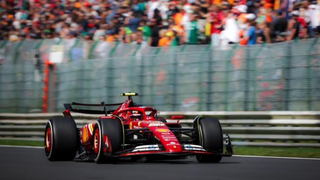 Carlos Sainz, en Spa (Foto: Ferrari).