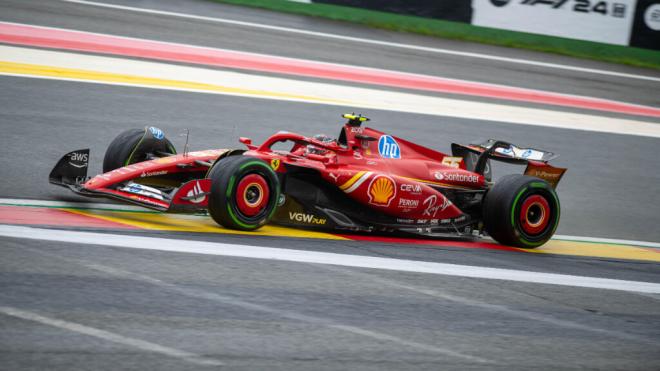 Carlos Sainz, en Spa (Foto: Ferrari).