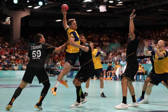 Suecia vence a los 'Hispanos' en la segunda jornada de balonmano de los Juegos (Foto: EFE).