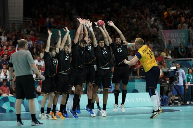 Los 'Hispanos', en la derrota ante Suecia (Foto: EFE).