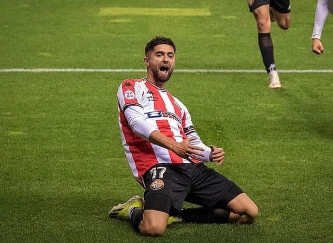 Jordi Escobar con la SD Logroñés (Foto: SD Logronés).