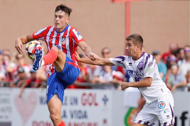 Kostis, en el amistoso ante el Numancia (Foto: ATM).