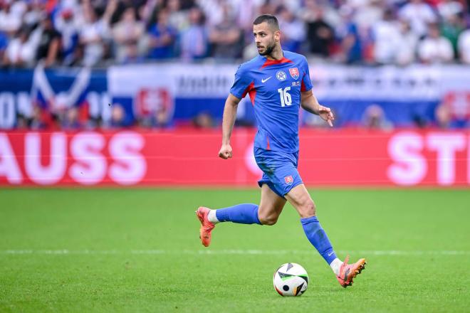 David Hancko, en un partido con Eslovaquia de la Euro (Foto: Cordon Press).