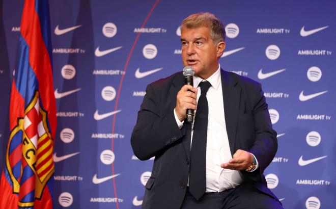 Joan Laporta, en un acto del Barça (Foto: Cordon Press).