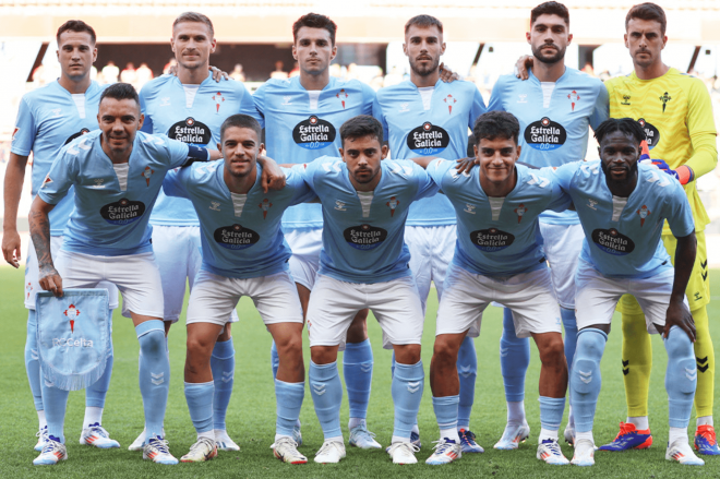 Once titular del Celta ante el Lille (Foto: RC Celta).