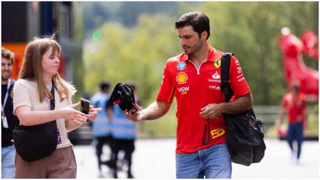 Carlos Sainz, en el GP de Bélgica (Cordon Press)