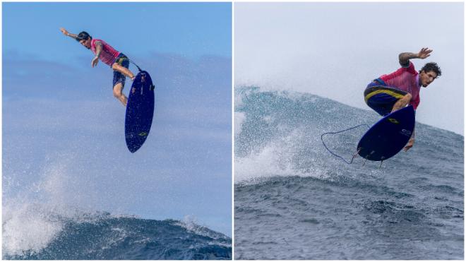 Gabriel Medina, en la competición (RR.SS)