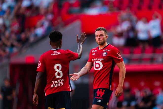 El Lille celebra uno de sus tres goles (Foto: Lille OSC).