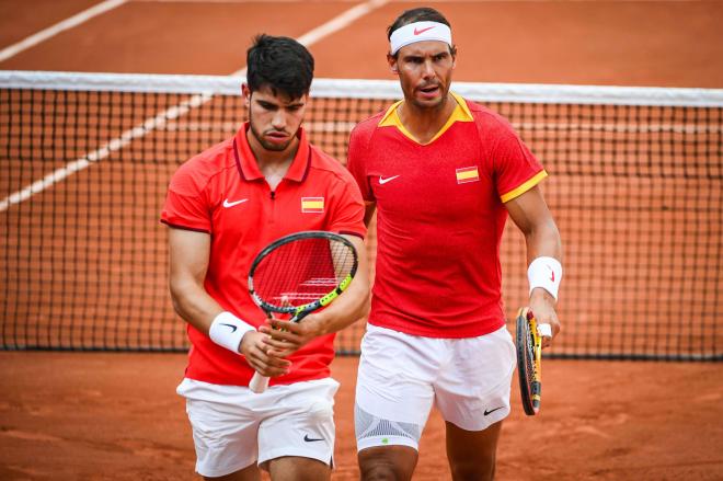 Rafa Nadal y Carlos Alcaraz, ante Griekspoor y Koolhof (Foto: Cordon Press).