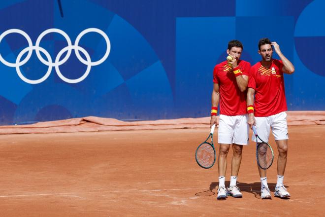 Marcel Granollers y Pablo Carreño, en los Juegos Olímpicos (Fotos: EFE).