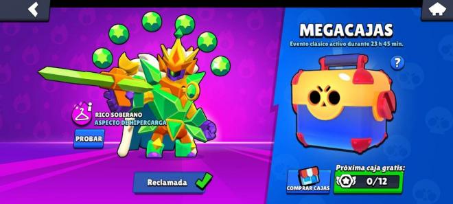 El final del evento Brawl Stars Clásico, con Megacajas