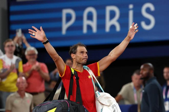 Rafa Nadal se despide en París (Foto: EFE).