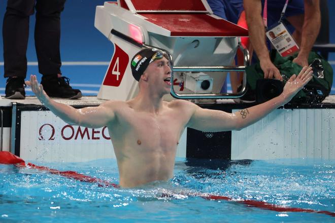 Daniel Wiffen celebra su oro en los JJOO de París 2024 (Foto: Cordon Press).